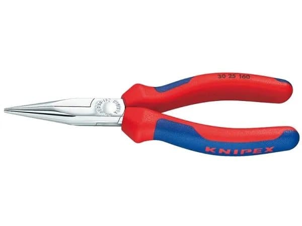 Knipex 30 25 140, Nesetang, 2 mm, 4,2 cm, Stål, Blå, Rød, 140 mm