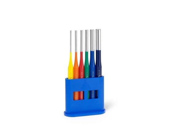 Pin punch set Ekskl. farverige Ku. stoppe Rennsteig verktyg