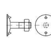 TOOLCRAFT 147112 Tallerkenskruer M12 35 mm Udvendig sekskant DIN 15237 Stål 100 stk