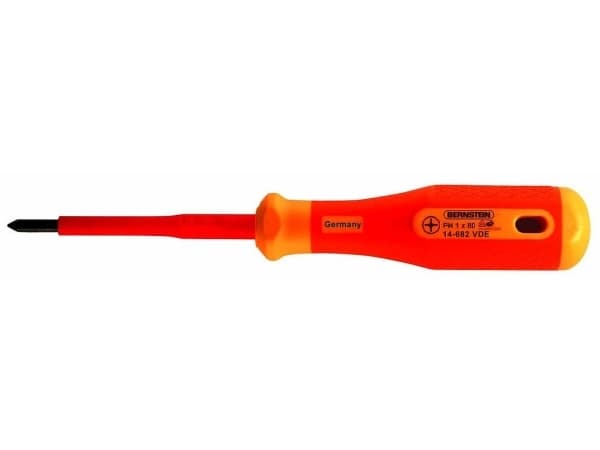 Bernstein Tools for Electronics Bernstein Werkzeugfabrik 14-683 VDE VDE Stjerneskruetrækker PH 2 Klinge-længde: 100 mm DIN EN 60900