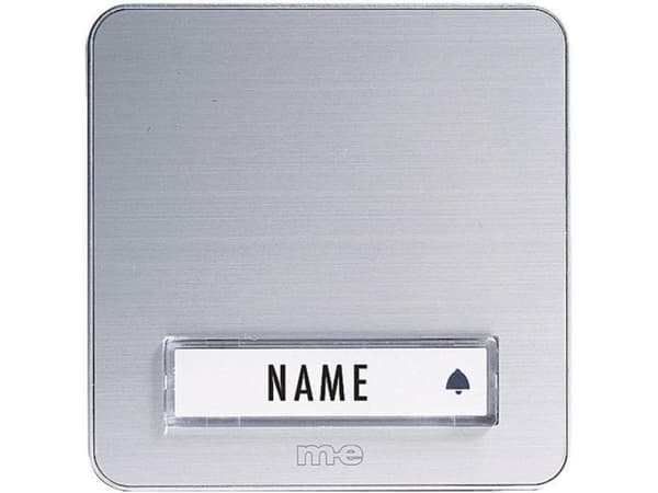 M-E MODERN-ELECTRONICS Klingelplatte 1fach KTA-1 A/S Silber 12 V/1 A (KTA-1 A/S)