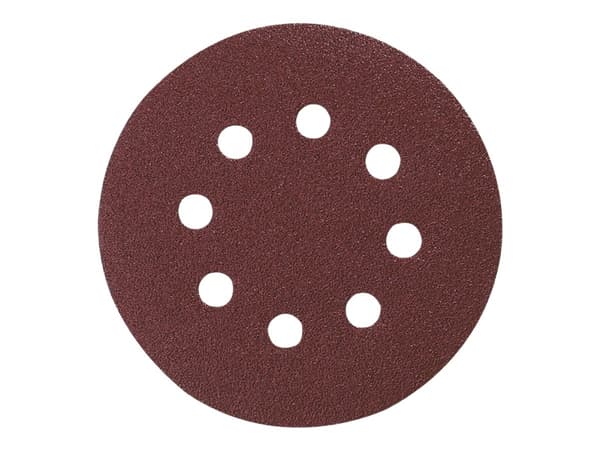 Makita - Sandpapper - för trä, metall - 10 delar - 125 mm - rund - grus: 80 - 125 mm