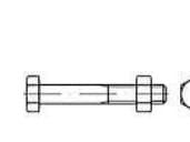 TOOLCRAFT 111078 Sekskantsskrue M16 150 mm Udvendig sekskant DIN 601 Stål Varmegalvaniseret 25 stk