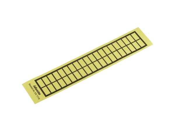 TE Connectivity 6-1768019-8 Kabeletikett EK 19 x 11 mm Färgmarkeringsfält: gul Antal etiketter: 40