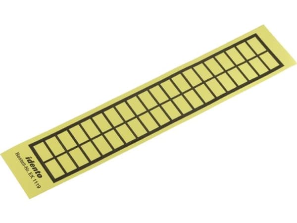 TE Connectivity 6-1768019-8 Kabeletikett EK 19 x 11 mm Färgmarkeringsfält: gul Antal etiketter: 40