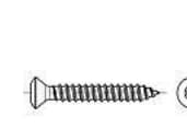 TOOLCRAFT 145464 Allekkain kiinnitettävät linssin avainruuvit 6,3 mm 32 mm Ristiinleikatut Philips DIN 7983 Teräs Sinkitty 100 kpl