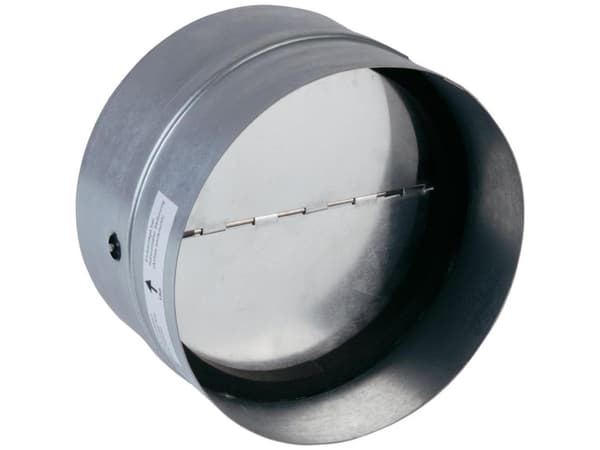 Wallair N35984 Returluftspærrer med tætningsgummi Passer til rørdiameter: 12.5 cm Forzinket