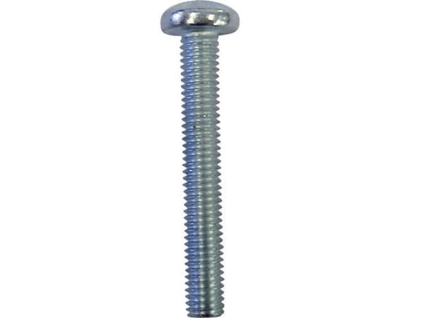 Toolcraft 888053, Skru, Sinkbelagt stål, Generell nytte, M2.5, Full tråd, Kuppelhode