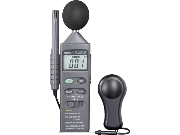 VOLTCRAFT DT 8820 Temperatur-måleudstyr -20 - +750 °C Sensortype K Multifunktions-måleapparat 4in1