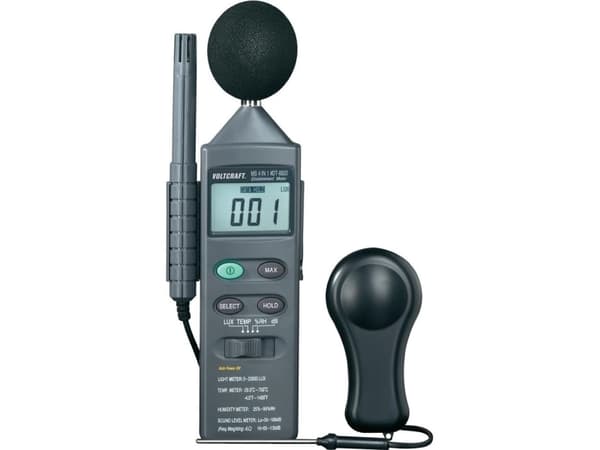 VOLTCRAFT DT 8820 Temperatur-måleudstyr -20 - +750 °C Sensortype K Multifunktions-måleapparat 4in1