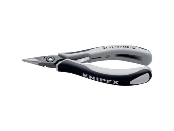 Knipex 34 22 130 ESD, 1,6 mm, 2,27 cm, Stål, Grå, 135 mm, 65 g