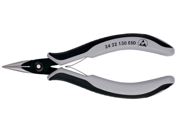 Knipex 34 22 130 ESD, 1,6 mm, 2,27 cm, Stål, Grå, 135 mm, 65 g