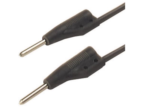 SKS Hirschmann MVL 2/100 sw Prøveledning Stik 2 mm Stik 2 mm 1.00 m Sort 1 stk