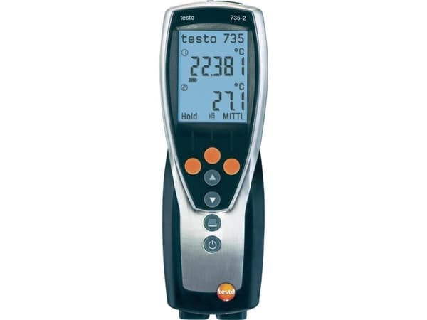 testo 735-2 Temperatur-måleudstyr -200 - +1370 °C Sensortype K, Pt100