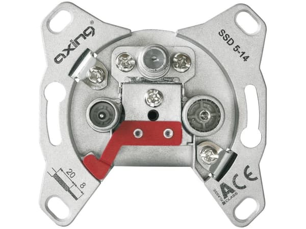 Axing SSD 5-14, Satelliitti + TV + Radio, Ruskea, 68 mm, 39 mm, 68 mm
