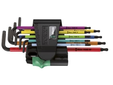 Wera 967/9 TX BO - L-nøkkelsett - 9 deler - inn holder