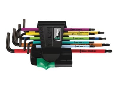 Wera 967/9 TX BO - L-nøkkelsett - 9 deler - inn holder