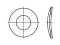 Pikkukuva 3 / 4: TOOLCRAFT 105926 Jousialuslevyt Sisähalkaisija: 7,4 mm DIN 137 Jousiteräs sinkitty 100 kpl