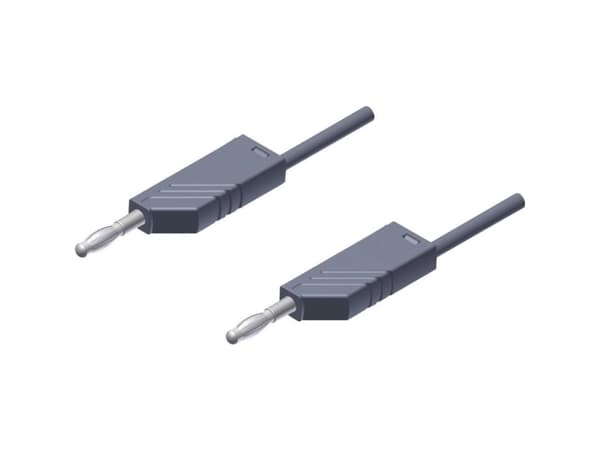 SKS Hirschmann MLN 200/2,5 GR Prøveledning Lamelstik 4 mm Lamelstik 4 mm 2.00 m Grå 1 stk