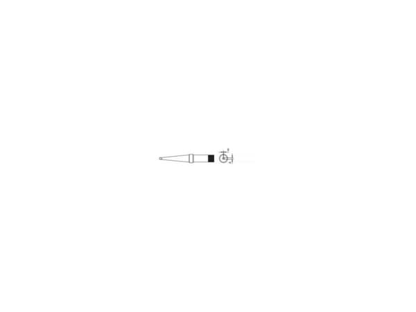 Weller PT K8, Lödspets, Weller, TCPS, TCP 12, TCP 24, TCP 42, FE 50M, 425 ° C, 1 styck, 1,2 mm
