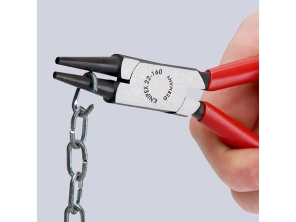 Knipex 22 01 140, Nåletang, Krom-vanadium-stål, Plast, Rød, 14 cm, 100 g