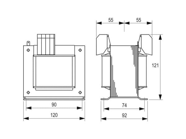 Block STEU 320/23 Säkerhetstransformator , Styrtransformator , Isoleringstransformator 1 x 215 V/AC, 230 V/AC, 245 V/AC, 385 V/AC, 400 V/AC, 415 V/AC