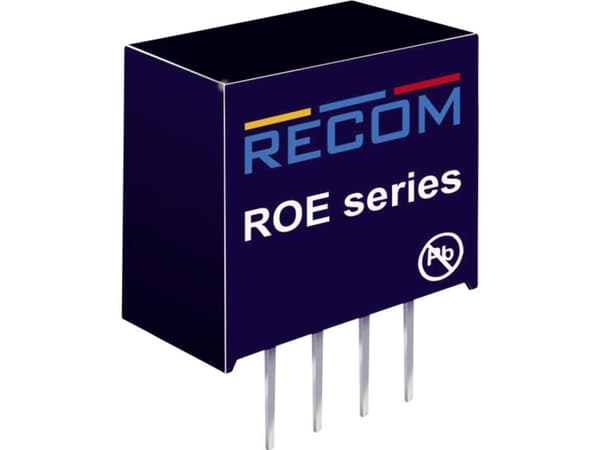RECOM ROE-0505S DC/DC-omvandlare, tryck 5 V/DC 5 V/DC 5 V/DC 200 mA 1 W Antal utgångar: 1 x