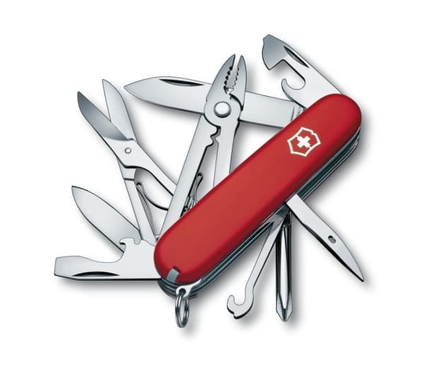 Victorinox Deluxe Tinker, Klappkniv uten lås, Multiverktøyskniv, ABS syntetisk, 22 mm, 123 g
