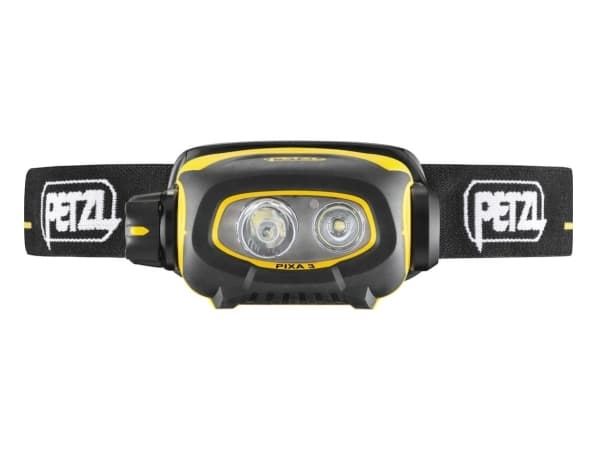 Petzl Pixa 3, Hodebåndslommelykt, Sort, Gult, IP67, 100 lm, AA, 160 g