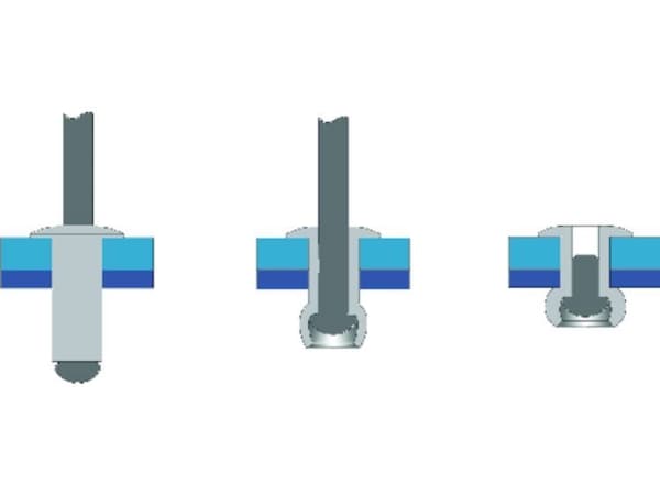 Bralo 1010004006 Blindnitter (Ø x L) 4 mm x 6 mm Stål Aluminium 500 stk