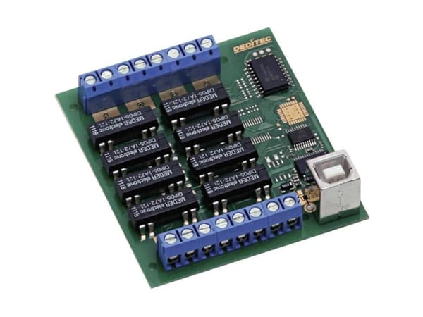 Deditec USB-RELAIS-8_A Lähtömoduuli USB Relelähtöjen määrä: 8 kpl