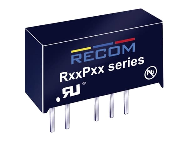 RECOM R24P12S DC/DC-muunnin, tulostus 24 V/DC 12 V/DC 83 mA 1 W Lähtöjen lukumäärä: 1 x