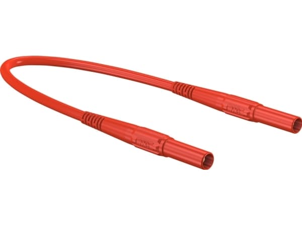 Stäubli XMF-419, Testkabel, Röd, PVC, 2.5 mm ², CAT IV, PVC