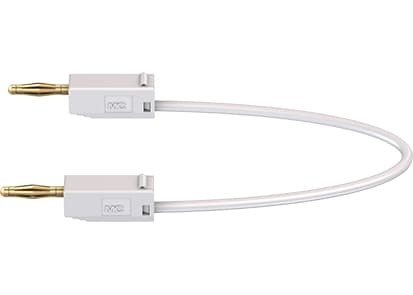 Stäubli LK205, Test lead, White, PVC, 0.5 mm², PVC, 60 V