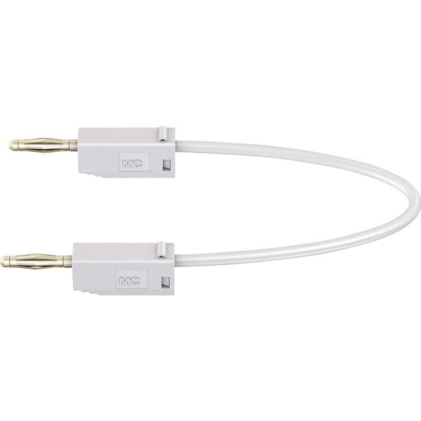 Stäubli LK205, Test lead, White, PVC, 0.5 mm², PVC, 60 V