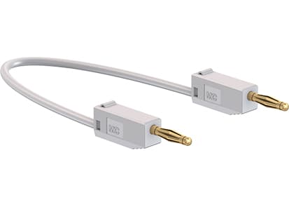 Stäubli LK205, Test lead, White, PVC, 0.5 mm², PVC, 60 V
