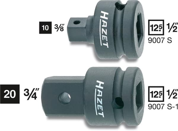 HAZET 9007S-1, Uttag, 3/4", Metriska/brittiska, 1 huvuden, 20 mm, 3/4"