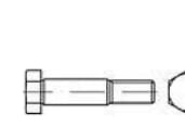 TOOLCRAFT 111871 Sekskant-passkruer M16 65 mm Udvendig sekskant DIN 609 Stål 10 stk