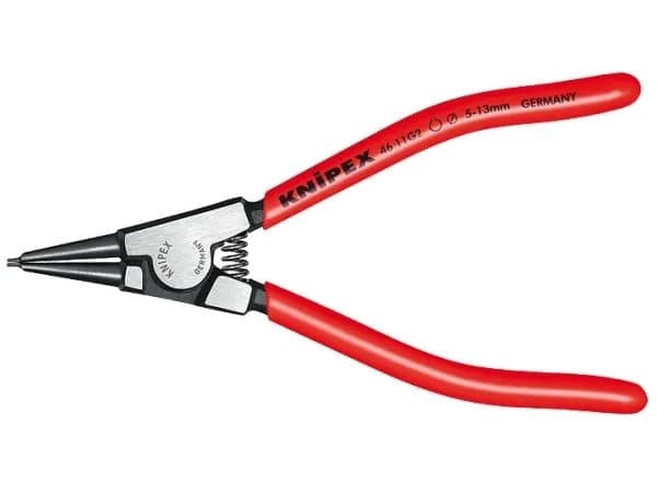 Knipex 46 11 G3, Låseringtang, Kromvanadiumstål, Plast, Rød, 140 mm, 86 g