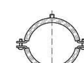 TOOLCRAFT 137794 Rørspændebånd bossed klemmer 53 mm Galvaniseret stål 50 stk