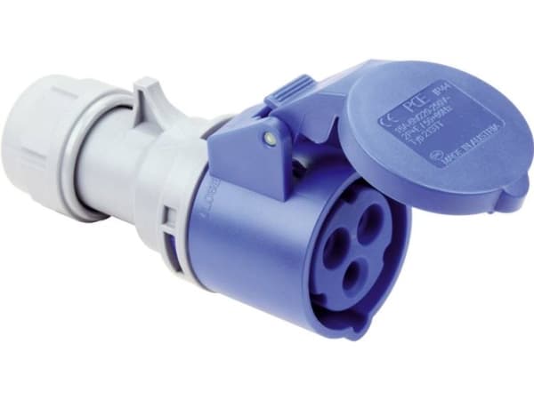 Liikkuva pistorasia 16A 3P 230V sininen IP44 TURBO SHARK 213-6TT