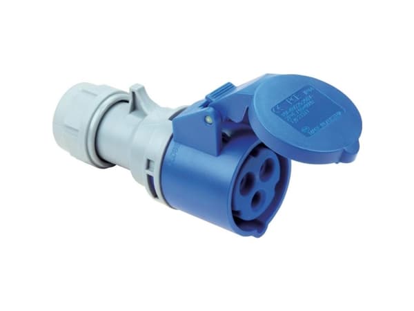 Liikkuva pistorasia 16A 3P 230V sininen IP44 TURBO SHARK 213-6TT