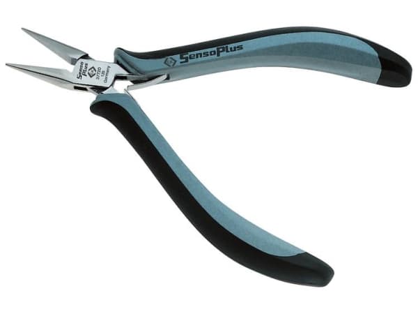 C.K Tools T3772 1D120, Nesetang, Stål, Sort, Grå, 12 cm