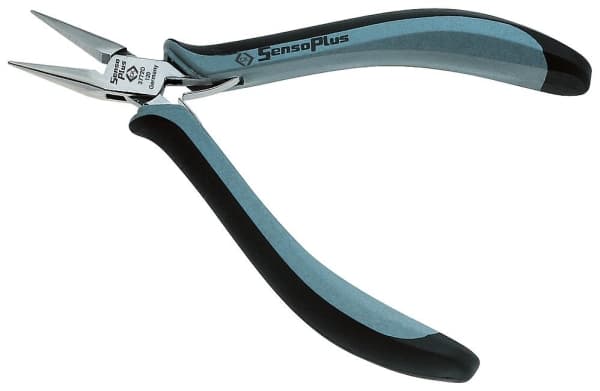C.K Tools T3772 1D120, Nesetang, Stål, Sort, Grå, 12 cm