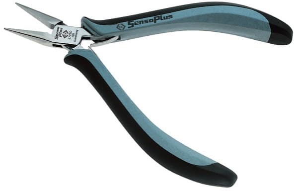 C.K Tools T3772 1D120, Nesetang, Stål, Sort, Grå, 12 cm
