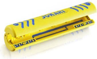 Jokari 30600 Secura Coaxi No.1 Cable Coating Remover Lämplig för koaxialkablar, PVC rundkabel 4,8 till 7,5 mm RG58, RG59