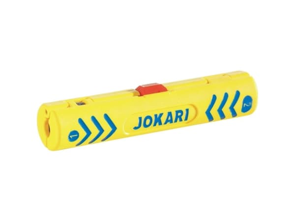 Jokari 30600 Secura Coaxi No.1 Cable Coating Remover Lämplig för koaxialkablar, PVC rundkabel 4,8 till 7,5 mm RG58, RG59