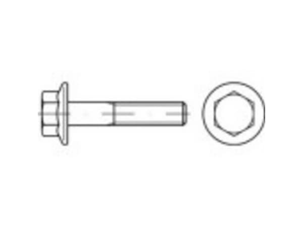 TOOLCRAFT 139704 Sekskantsskruer med laippa M10 45 mm Udvendig sekskant DIN 6921 Stål 100 stk