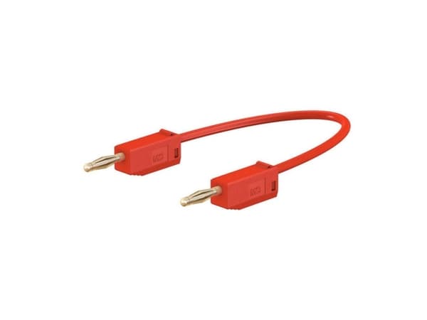 Stäubli LK205 Prøveledning Lamelstik 2 mm Lamelstik 2 mm 0.60 m Rød 1 stk