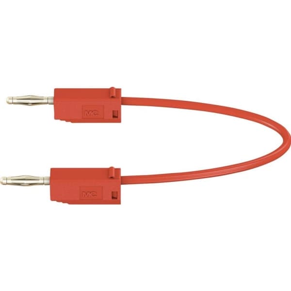 Stäubli LK205 Prøveledning Lamelstik 2 mm Lamelstik 2 mm 0.60 m Rød 1 stk